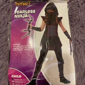 Spirit Fearless Ninja Costume size S 6-8